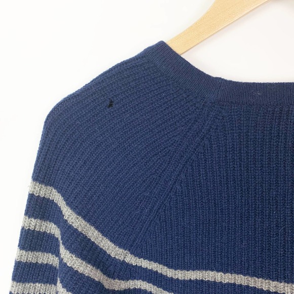 Madewell Elbow Patch Stadium Stripe Sweater Medium - Picture 7 of 7